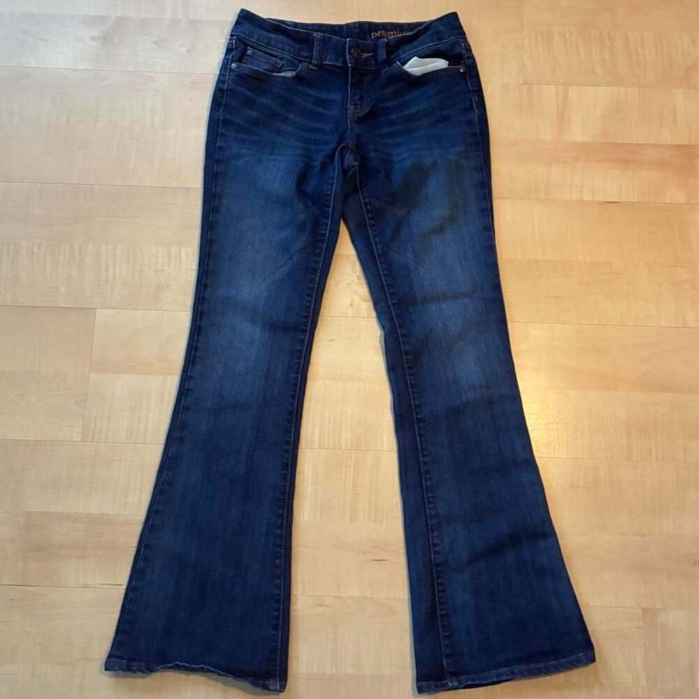 Gap Premium Flared Dark Wash Denim Jeans Womens 2/26R